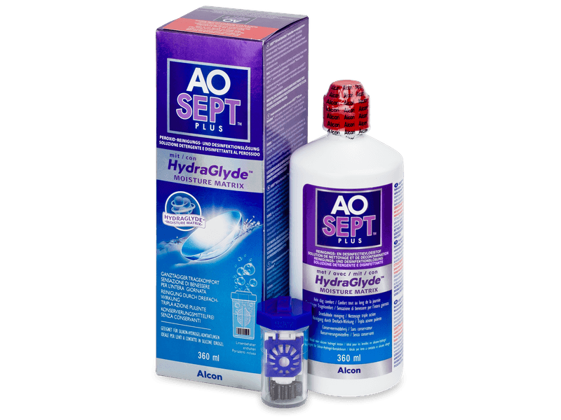 AO SEPT PLUS HydraGlyde Solution 360 ml 