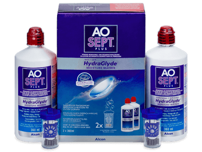 AO SEPT PLUS HydraGlyde Solution 2x360 ml 