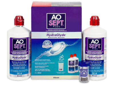 AO SEPT PLUS HydraGlyde Solution 2x 360 ml