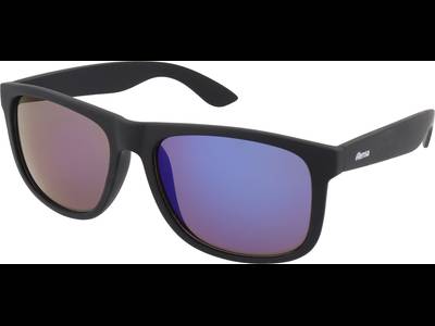 Sunglasses Alensa Sport All Black Blue Mirror