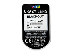 CRAZY LENS - Black Out - power (2 daily coloured lenses)