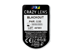 CRAZY LENS - Black Out - plano (2 daily coloured lenses)