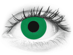 CRAZY LENS - Emerald Green - plano (2 daily coloured lenses)