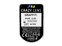 CRAZY LENS - Graffiti - plano (2 daily coloured lenses)