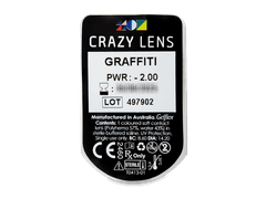 CRAZY LENS - Graffiti - power (2 daily coloured lenses)