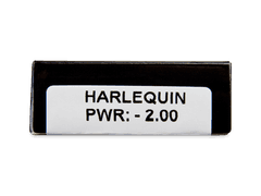 CRAZY LENS - Harlequin - power (2 daily coloured lenses)