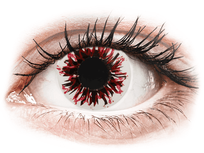 CRAZY LENS - Harlequin Black - plano