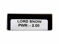 CRAZY LENS - Lord Snow - power (2 daily coloured lenses)