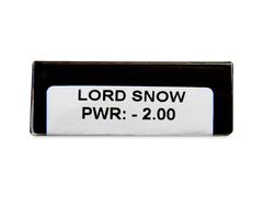 CRAZY LENS - Lord Snow - power (2 daily coloured lenses)