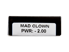 CRAZY LENS - Mad Clown - power (2 daily coloured lenses)