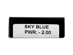 CRAZY LENS - Sky Blue - power (2 daily coloured lenses)