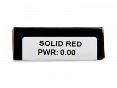 CRAZY LENS - Solid Red - plano (2 daily coloured lenses)