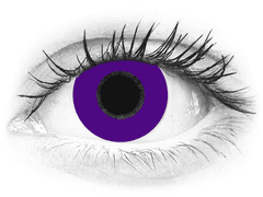 CRAZY LENS - Solid Violet - power (2 daily coloured lenses)