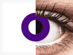 CRAZY LENS - Solid Violet - plano (2 daily coloured lenses)