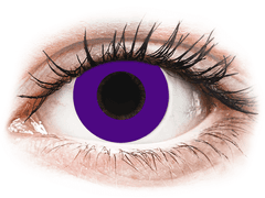 CRAZY LENS - Solid Violet - plano (2 daily coloured lenses)