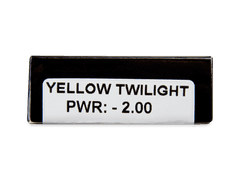 CRAZY LENS - Yellow Twilight - power (2 daily coloured lenses)