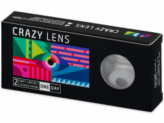 CRAZY LENS - WhiteOut - power (2 daily coloured lenses)