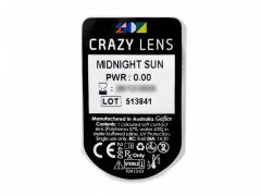 CRAZY LENS - Midnight Sun - plano (2 daily coloured lenses)