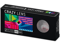 CRAZY LENS - Red Viper - plano (2 daily coloured lenses)