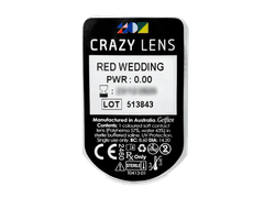 CRAZY LENS - Red Wedding - plano (2 daily coloured lenses)