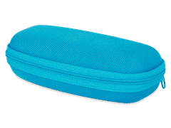 Zip up glasses case for kids - blue 