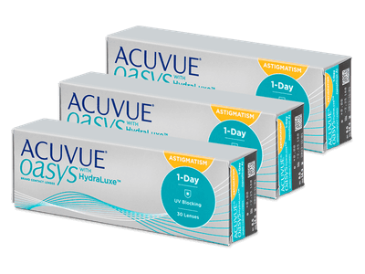 Acuvue Oasys 1-Day with HydraLuxe for Astigmatism (90 lenses)