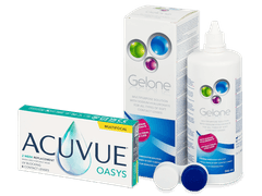 Acuvue Oasys Multifocal (6 lenses) + Gelone Solution 360 ml