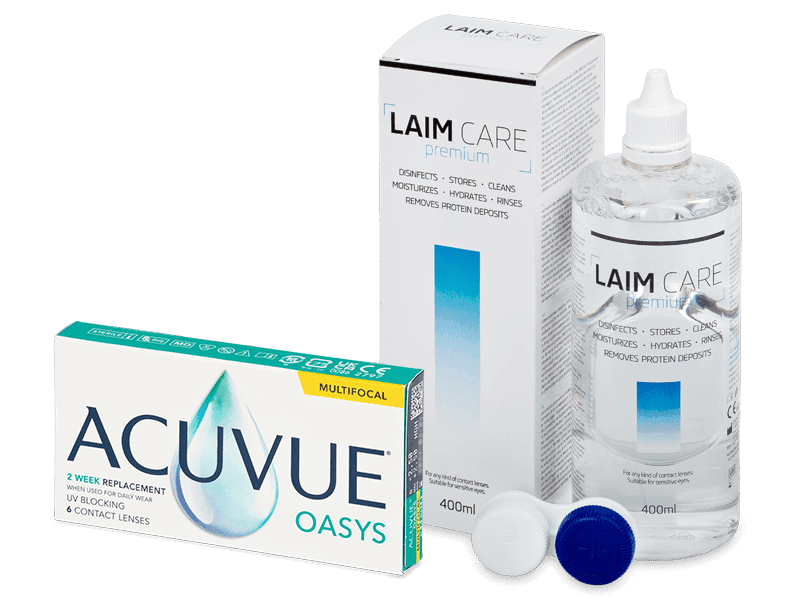 Acuvue Oasys Multifocal (6 lenses) + Laim Care Solution 400 ml