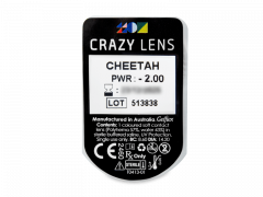 CRAZY LENS - Cheetah - power (2 daily coloured lenses)