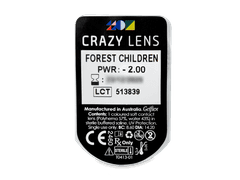 CRAZY LENS - Forest Children - power (2 daily coloured lenses)