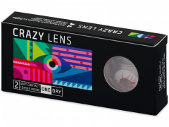 CRAZY LENS - Red Viper - power (2 daily coloured lenses)
