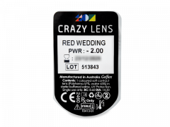 CRAZY LENS - Red Wedding - power (2 daily coloured lenses)