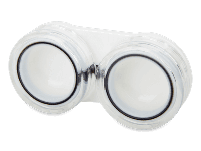 Lens case - transparent blue