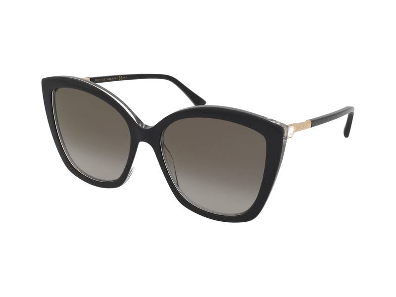NEW Jimmy Choo Black Cat-Eye Sunglasses NAT/S 807FQ Jimmy Choo NAT/S 807 FQ Black | Sunglasses Woman main image 3