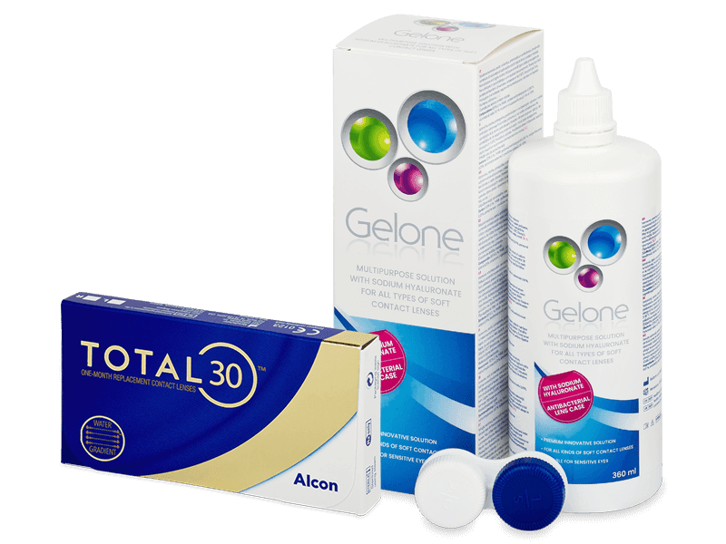 TOTAL30 (6 lenses) + Gelone Solution 360 ml