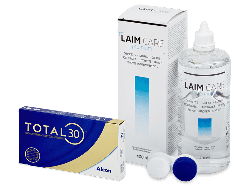 TOTAL30 (3 lenses) + Laim Care Solution 400 ml