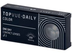 TopVue Daily Color - Blue - power (2 daily coloured lenses)