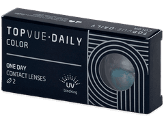 TopVue Daily Color - Brilliant Blue - power (2 daily coloured lenses)