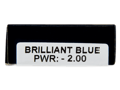 TopVue Daily Color - Brilliant Blue - power (2 daily coloured lenses)