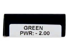 TopVue Daily Color - Green - power (2 daily coloured lenses)