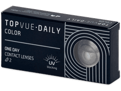 TopVue Daily Color - Sterling Grey - power (2 daily coloured lenses)