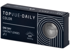 TopVue Daily Color - Sterling Grey - plano (2 daily coloured lenses)