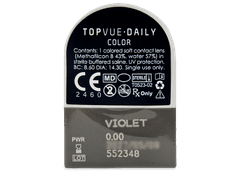 TopVue Daily Color - Violet - plano (2 daily coloured lenses)