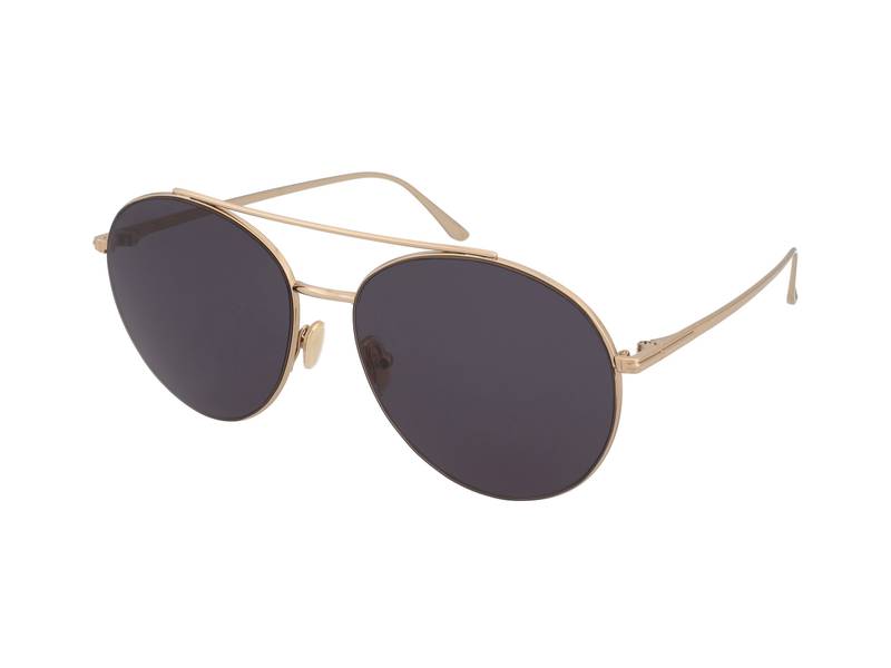 Tom Ford Cleo 59mm round aviator sunglasses Tom Ford Cleo TF757 01C Black Metal Round Aviator Sunglasses  main image 3