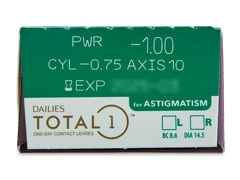 Dailies TOTAL1 for Astigmatism (30 lenses)