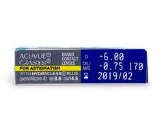 Acuvue Oasys for Astigmatism (6 lenses)