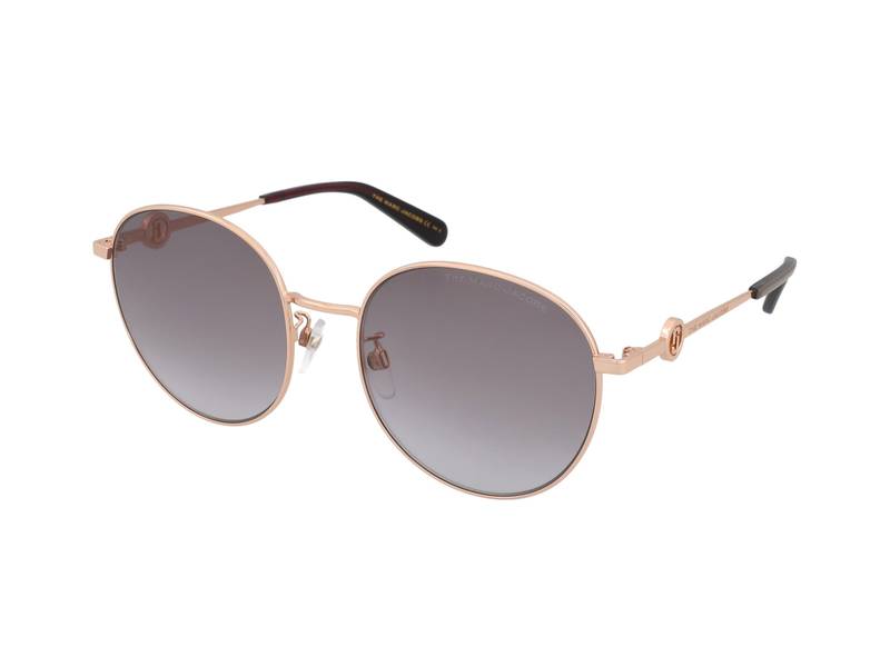 Marc Jacobs Cream Oversized Round Sunglasses with Gradient Lenses Marc Jacobs Marc 806/S Oval Sunglasses | Fashion Eyewear US main image 4