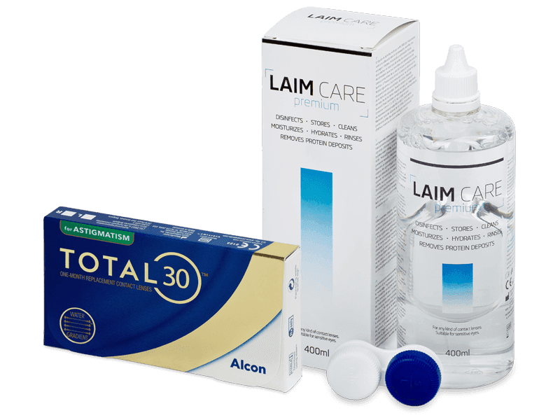 TOTAL30 for Astigmatism (6 lenses) + Laim Care Solution 400 ml