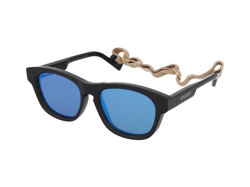 Gucci GG1238S 002 Square Sunglasses - Black\\Blue Gucci GG1238S 002 - Sunglasses for Man - LookerOnline main image 2