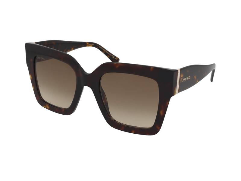 JIMMY CHOO スクエアフレムサンクラス NENAS 086 Jimmy Choo Brown Gradient Square Ladies Sunglasses NENA/S